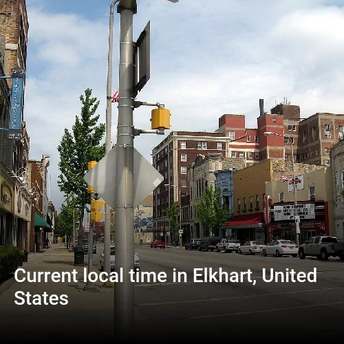 Current local time in Elkhart, United States