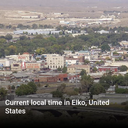 Current local time in Elko, United States