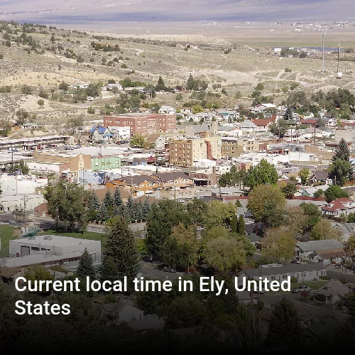 Current local time in Ely, United States