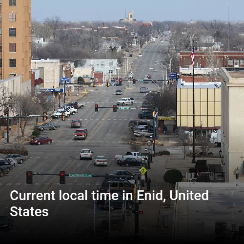 Current local time in Enid, United States