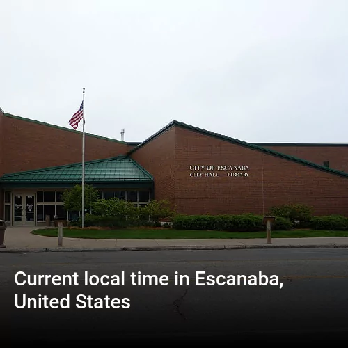 Current local time in Escanaba, United States