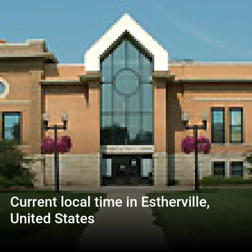 Current local time in Estherville, United States