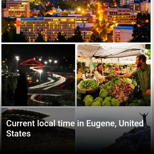 Current local time in Eugene, United States