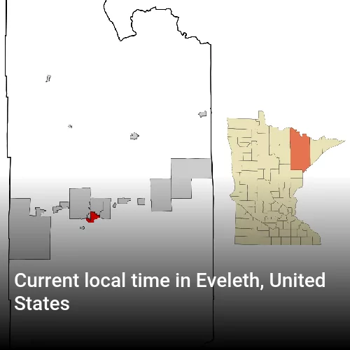 Current local time in Eveleth, United States