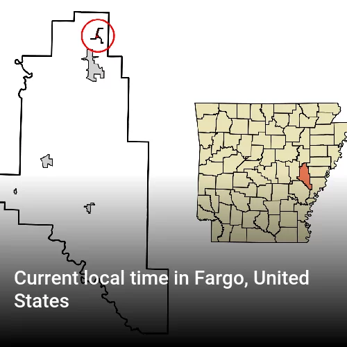 Current local time in Fargo, United States