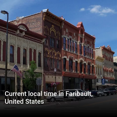 Current local time in Faribault, United States