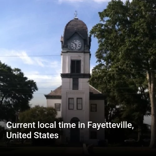 Current local time in Fayetteville, United States