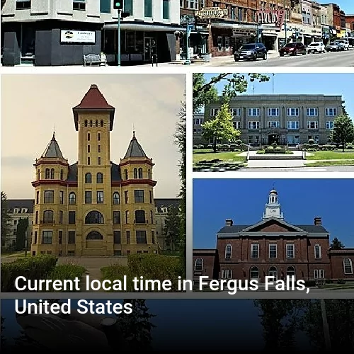 Current local time in Fergus Falls, United States