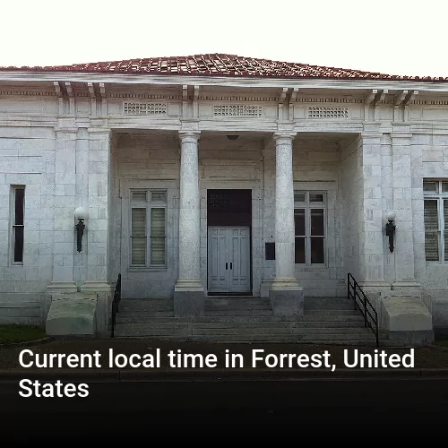 Current local time in Forrest, United States