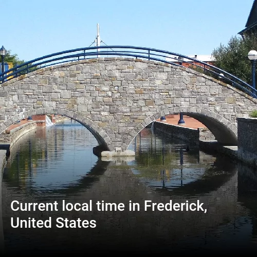 Current local time in Frederick, United States