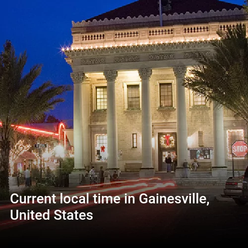 Current local time in Gainesville, United States