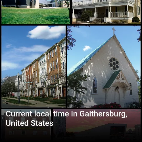 Current local time in Gaithersburg, United States