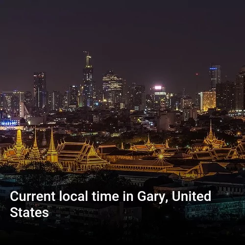Current local time in Gary, United States