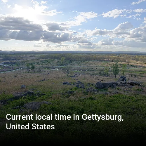 Current local time in Gettysburg, United States