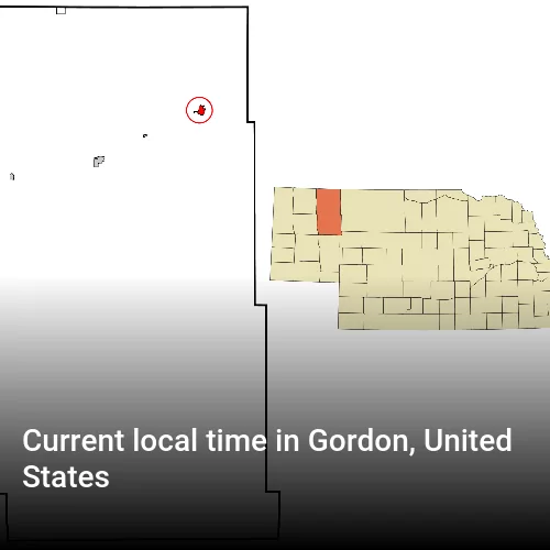 Current local time in Gordon, United States