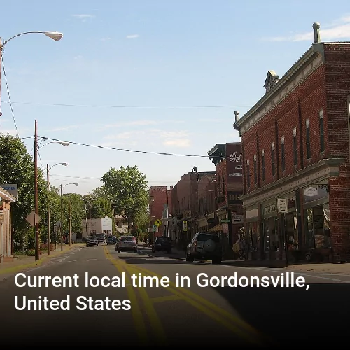 Current local time in Gordonsville, United States