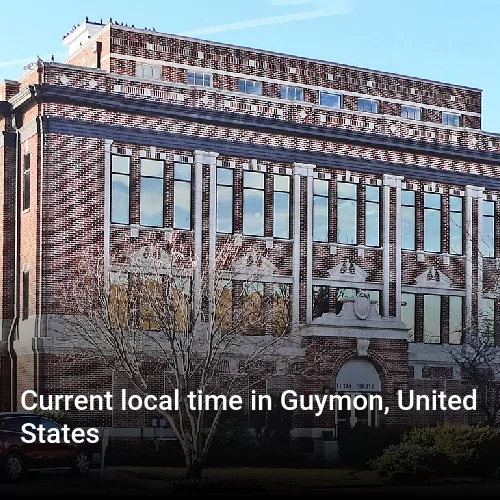 Current local time in Guymon, United States