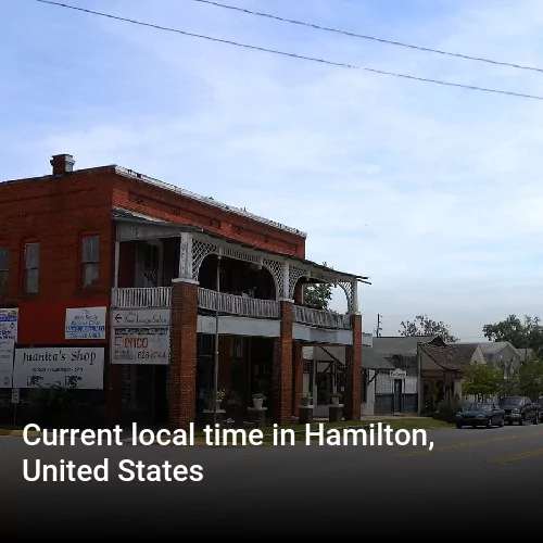 Current local time in Hamilton, United States