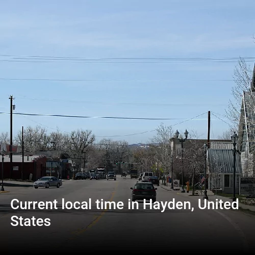Current local time in Hayden, United States