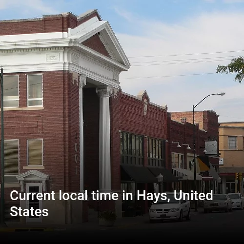 Current local time in Hays, United States