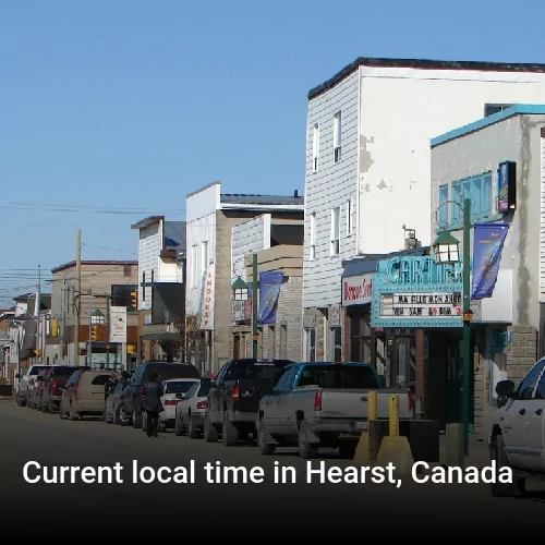 Current local time in Hearst, Canada