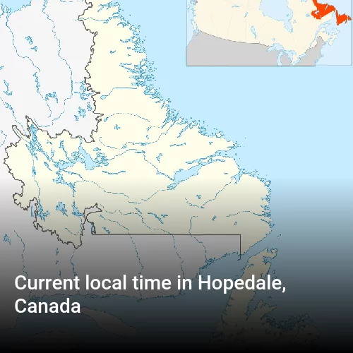 Current local time in Hopedale, Canada