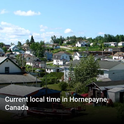 Current local time in Hornepayne, Canada