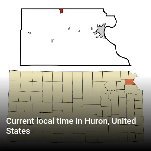 Current local time in Huron, United States