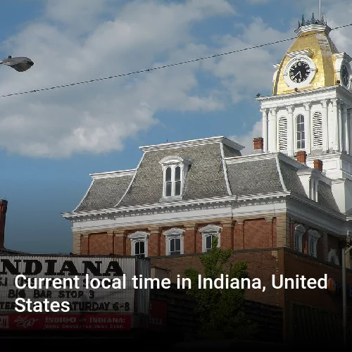 Current local time in Indiana, United States