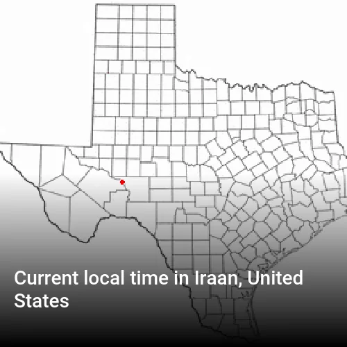 Current local time in Iraan, United States