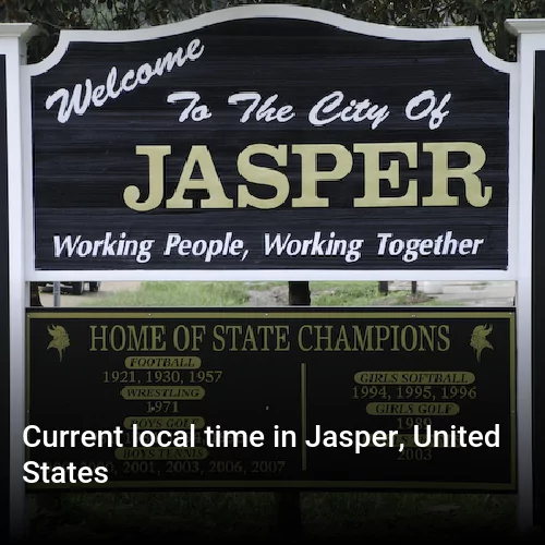 Current local time in Jasper, United States