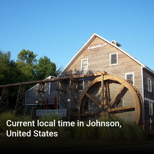 Current local time in Johnson, United States