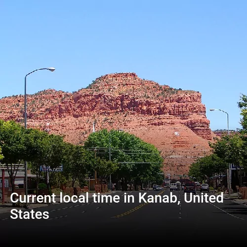 Current local time in Kanab, United States