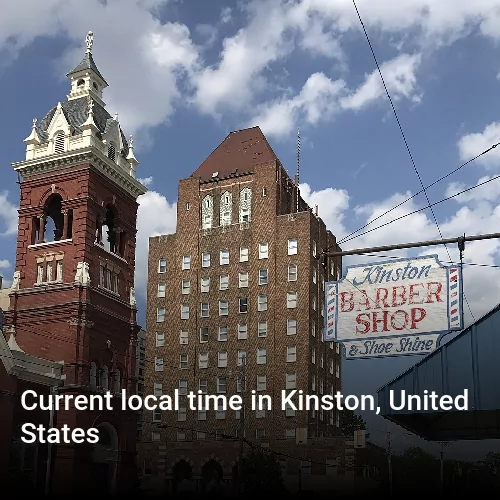 Current local time in Kinston, United States