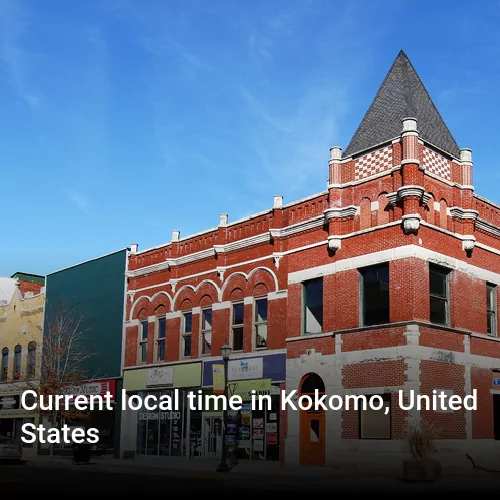 Current local time in Kokomo, United States