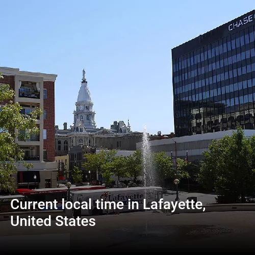 Current local time in Lafayette, United States