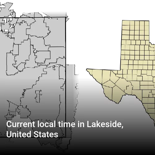 Current local time in Lakeside, United States