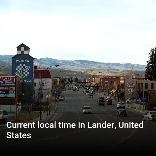 Current local time in Lander, United States