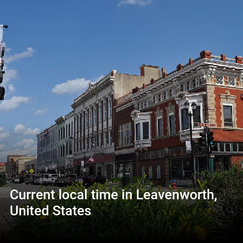 Current local time in Leavenworth, United States