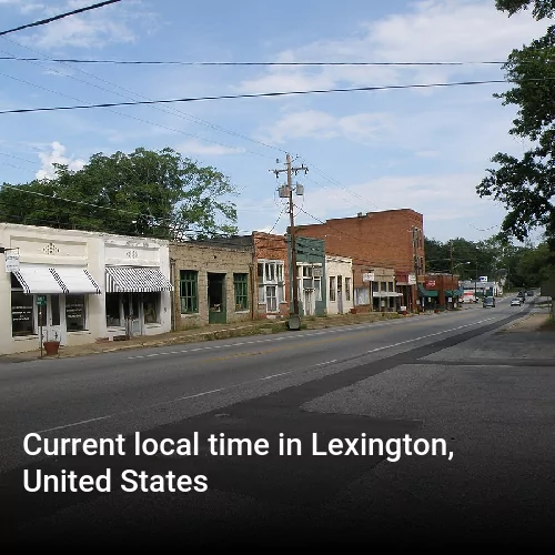 Current local time in Lexington, United States