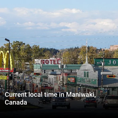 Current local time in Maniwaki, Canada