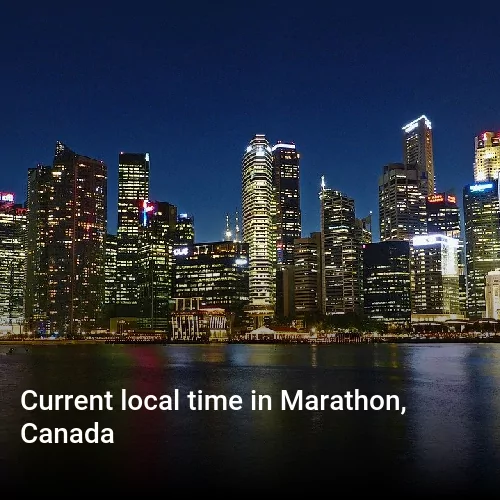 Current local time in Marathon, Canada