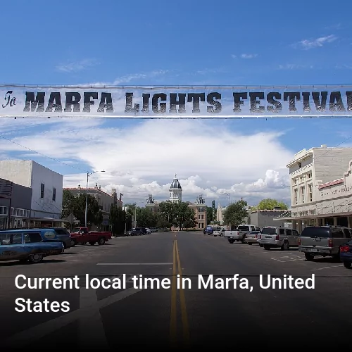 Current local time in Marfa, United States