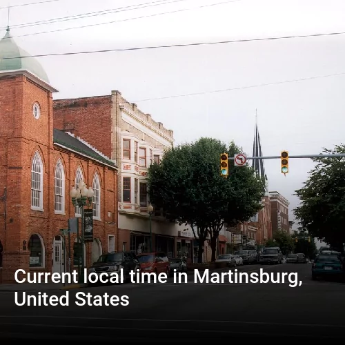 Current local time in Martinsburg, United States
