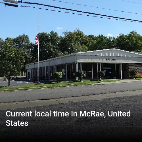 Current local time in McRae, United States