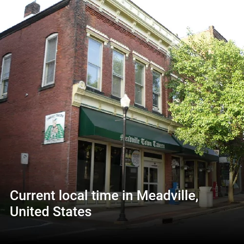 Current local time in Meadville, United States