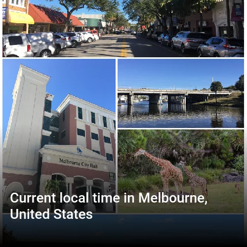 Current local time in Melbourne, United States