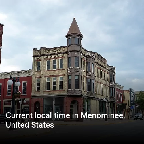 Current local time in Menominee, United States