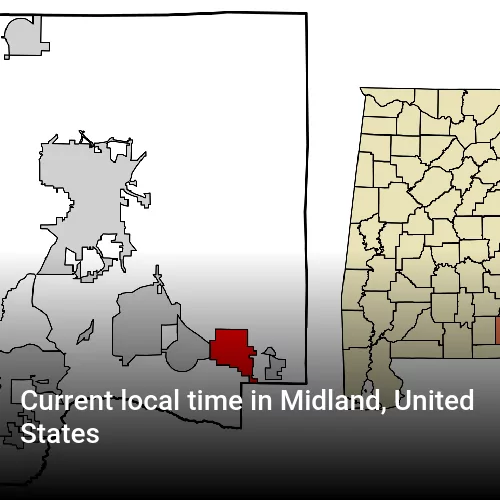 Current local time in Midland, United States