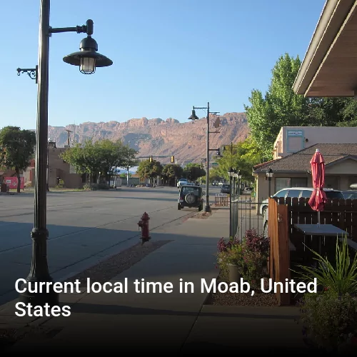 Current local time in Moab, United States